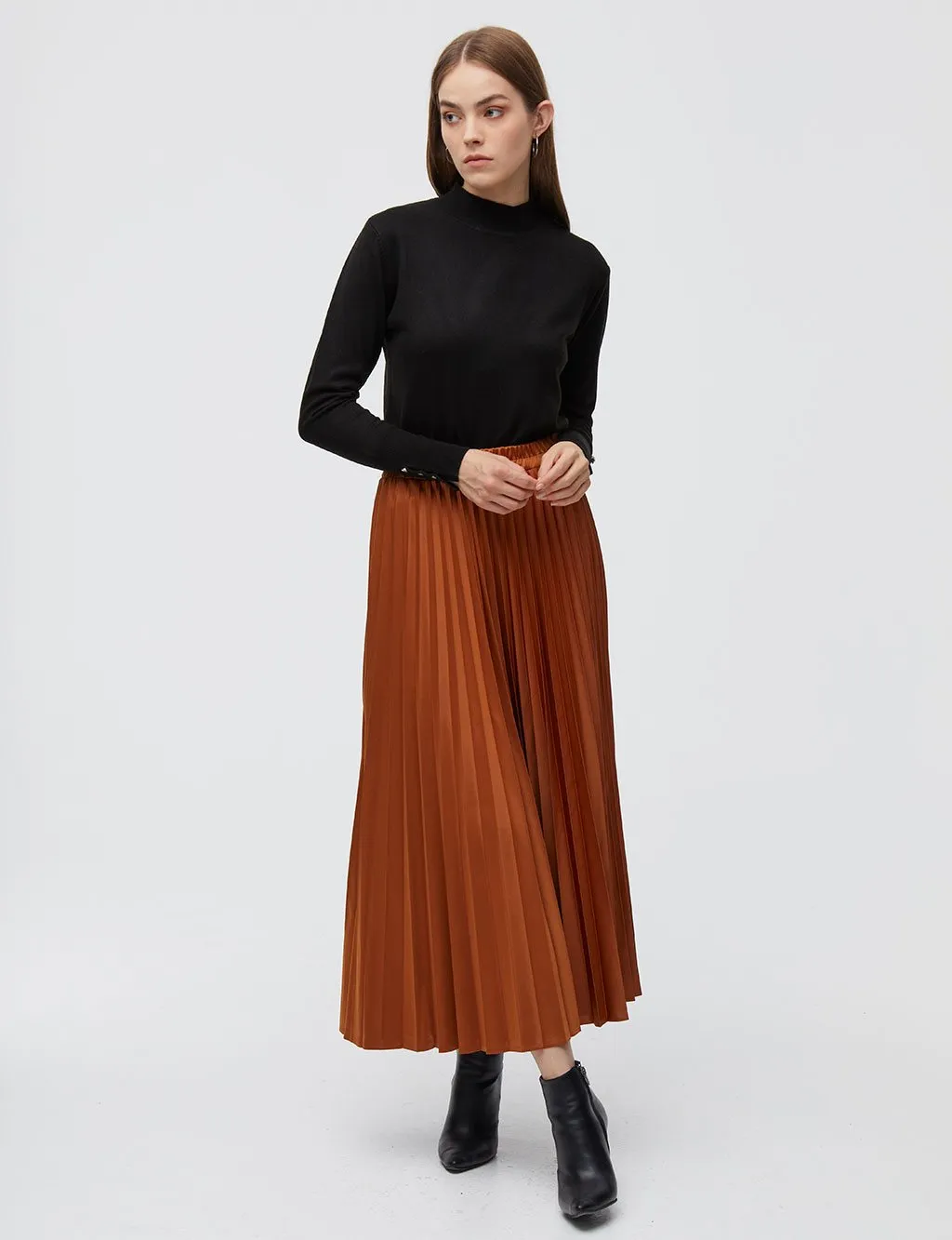 Basic Knitwear Blouse Black SZ TRK05