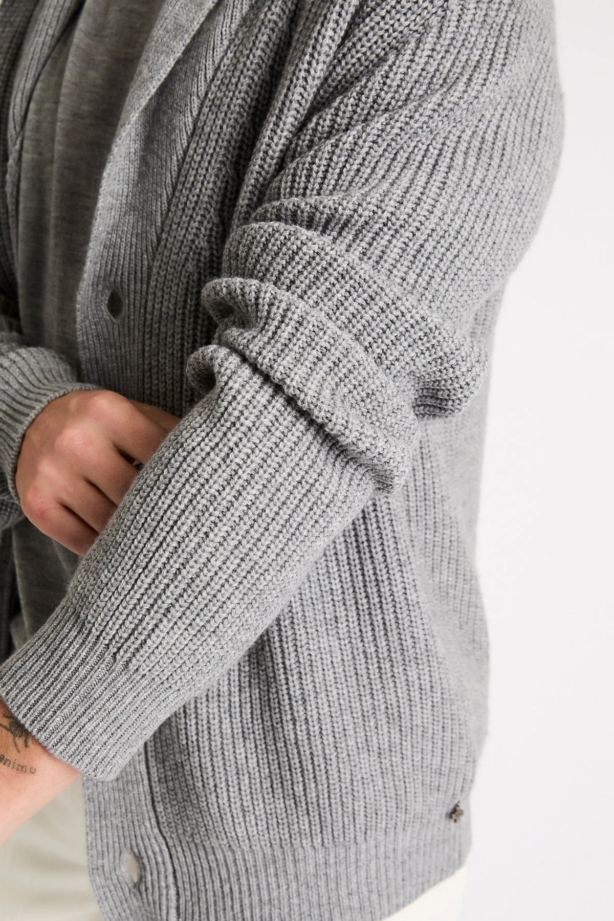   Beryll Spencer Cashmere Cardigan | Foggy