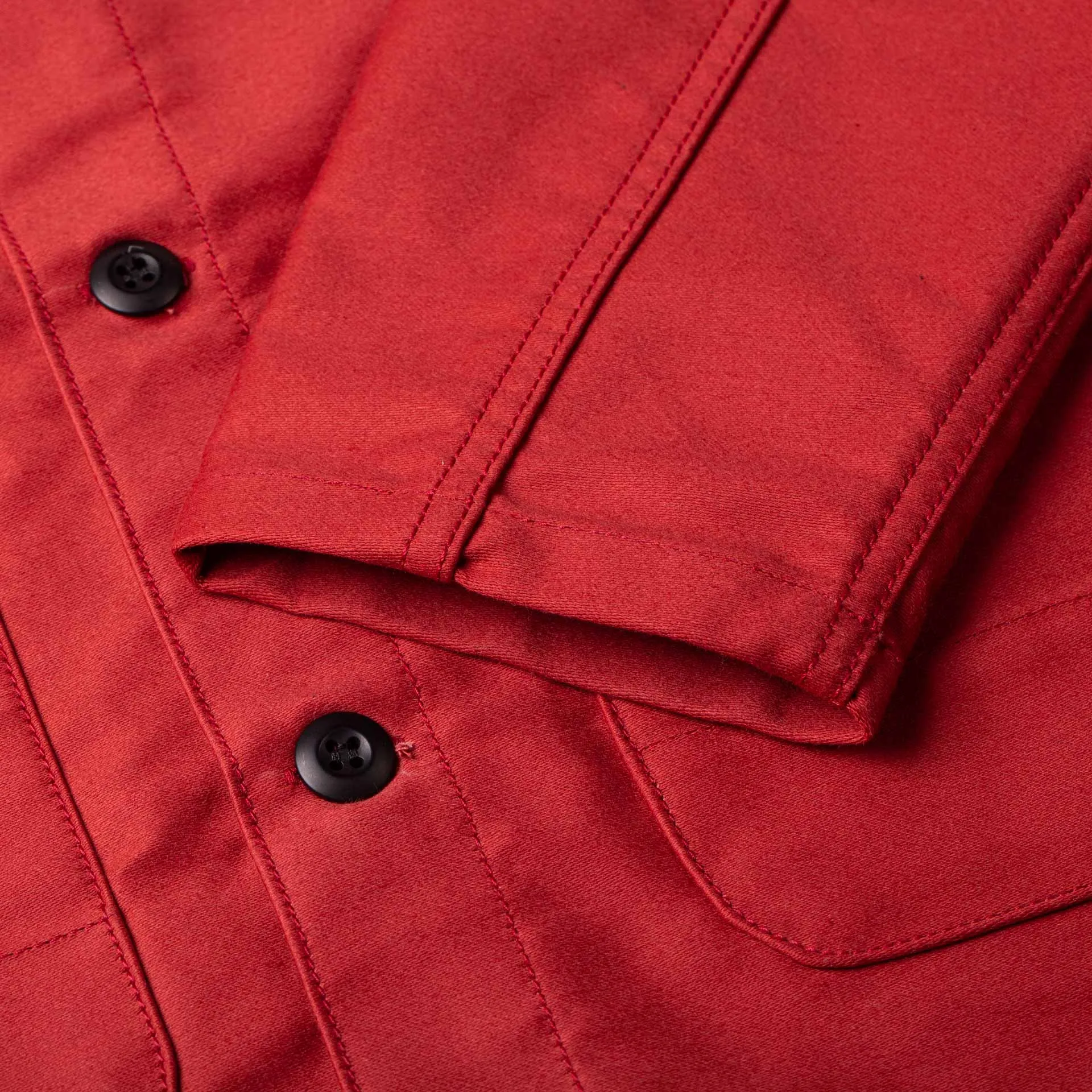 BWJ-01 WORKER JACKET 12 oz. red moleskin