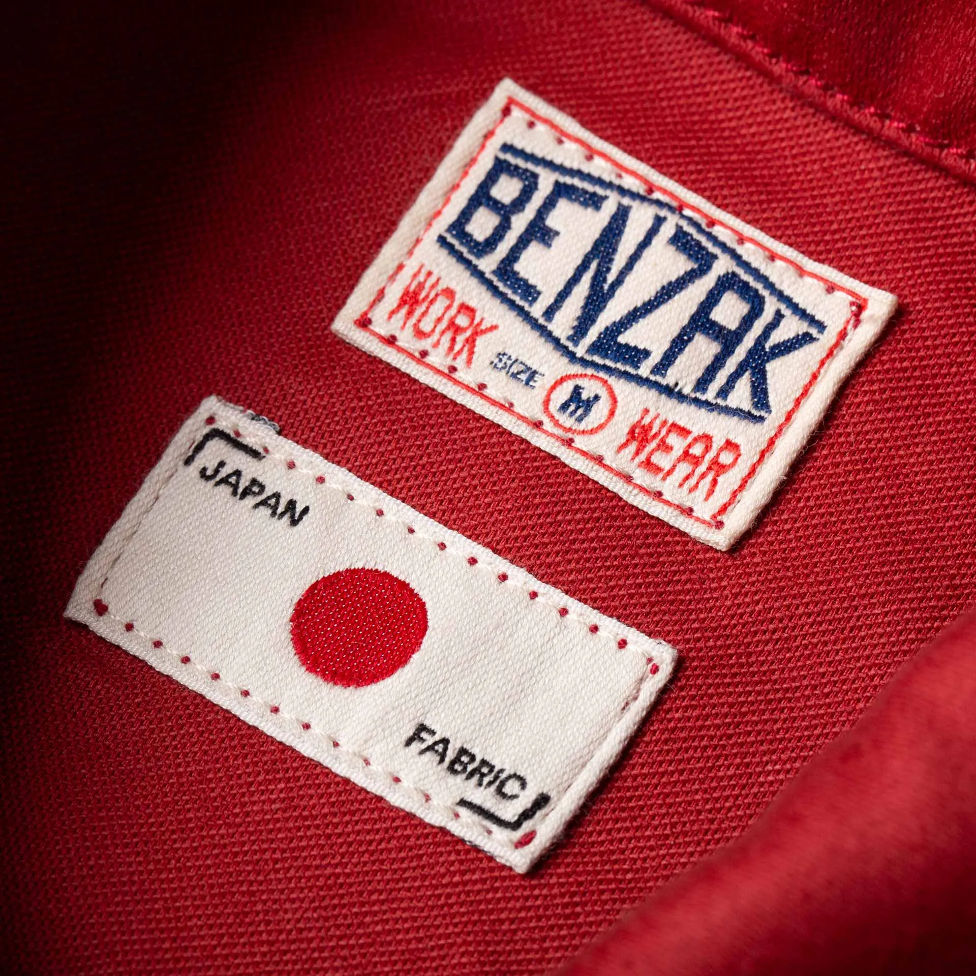 BWJ-01 WORKER JACKET 12 oz. red moleskin