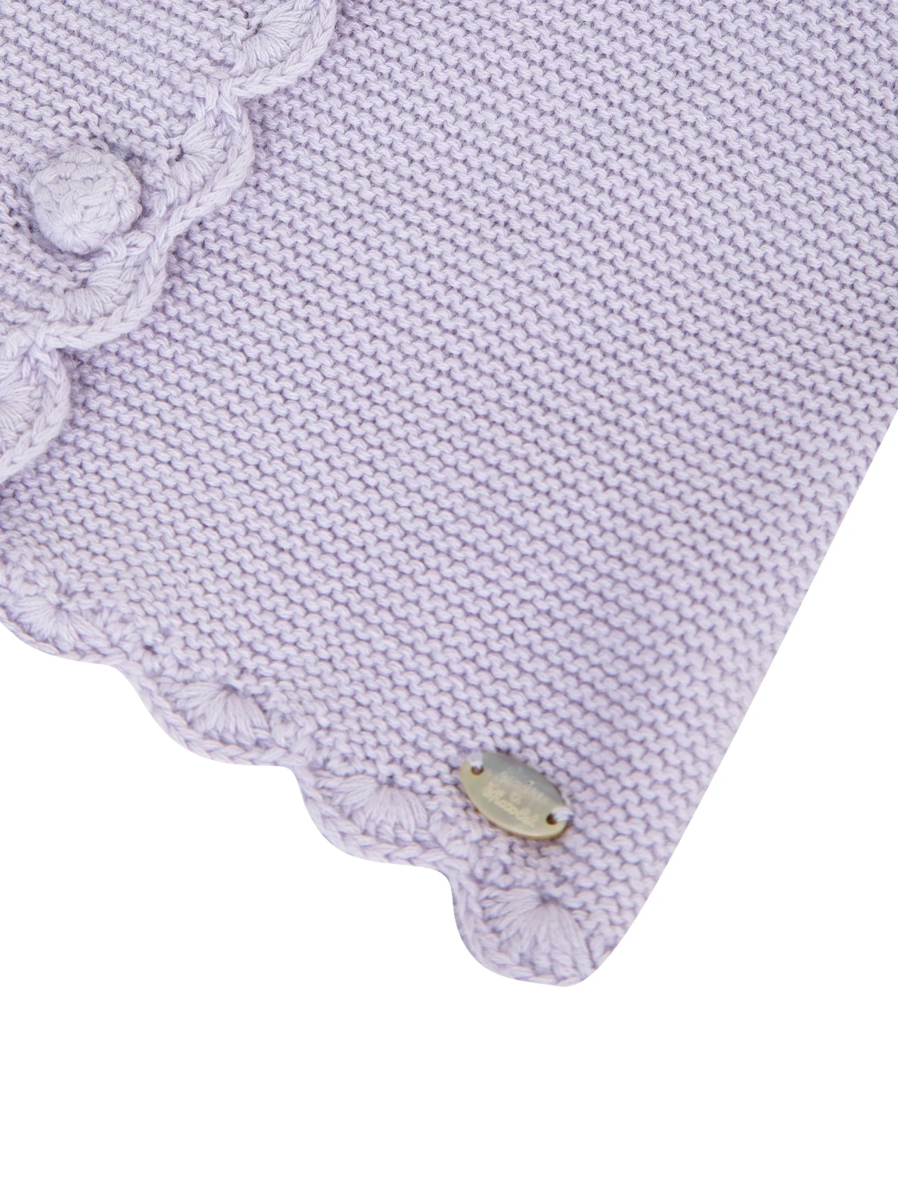 Cardigan - Lilac cotton knit