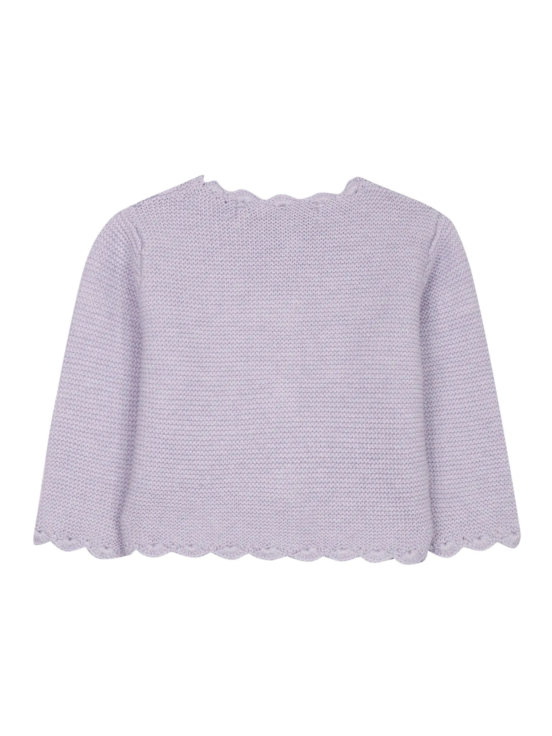 Cardigan - Lilac cotton knit