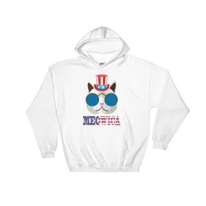 Funky Cat With Hat USA Hoodie