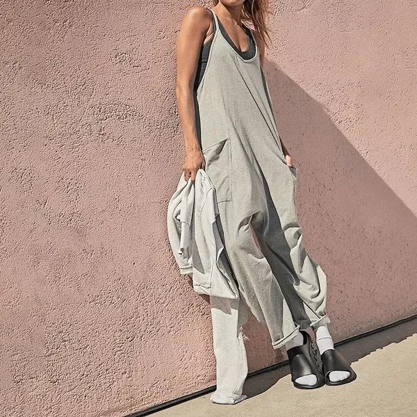 Hot Sale 49% OFF2024 Wide Leg Jumpsuit with Pockets