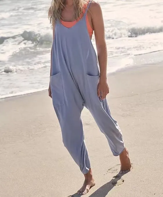 Hot Sale 49% OFF2024 Wide Leg Jumpsuit with Pockets