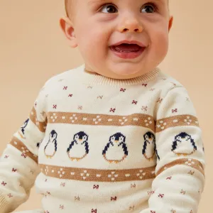 Penguin Fair Isle Knitted Sweater