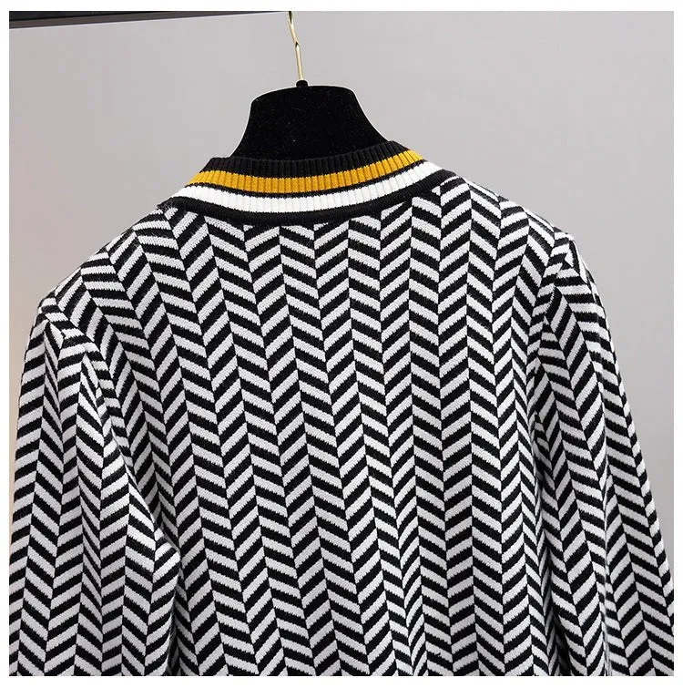 Pre Order:  Herringbone Knitted Thick Sweater