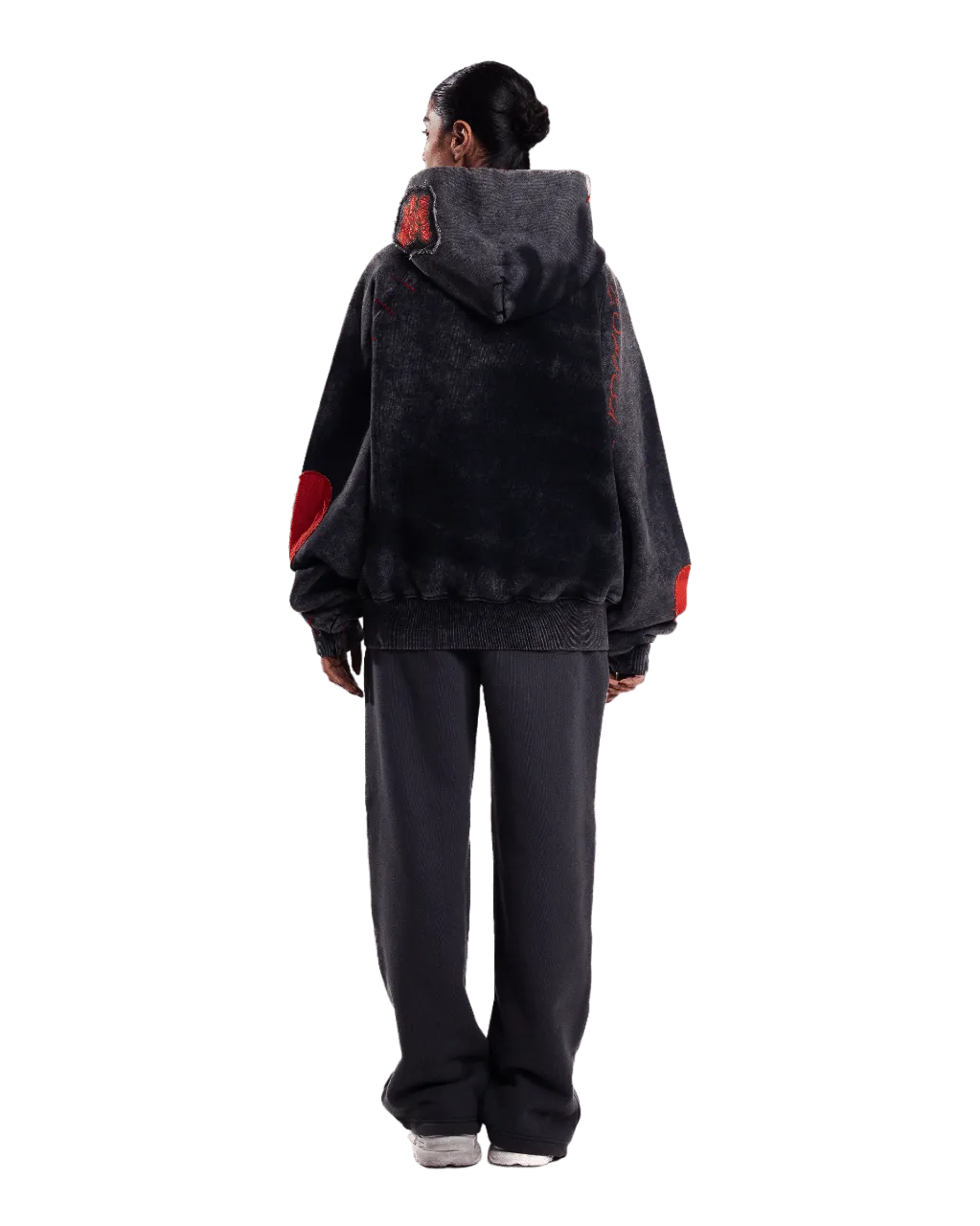 "ETERNAL FLAME" ACID WASH HOODIE