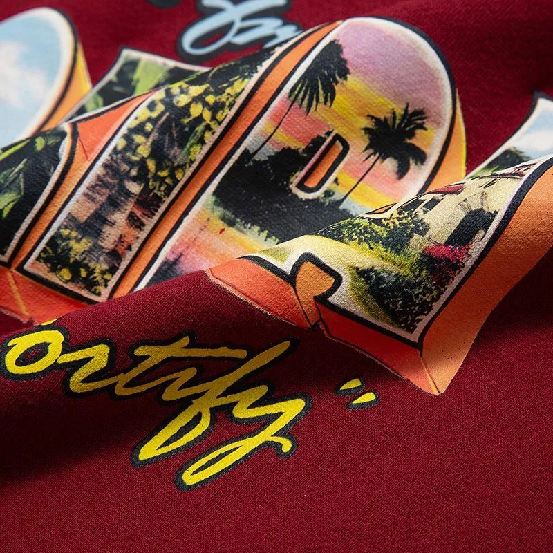 "Florida" Fleece Letter Print Hoodie