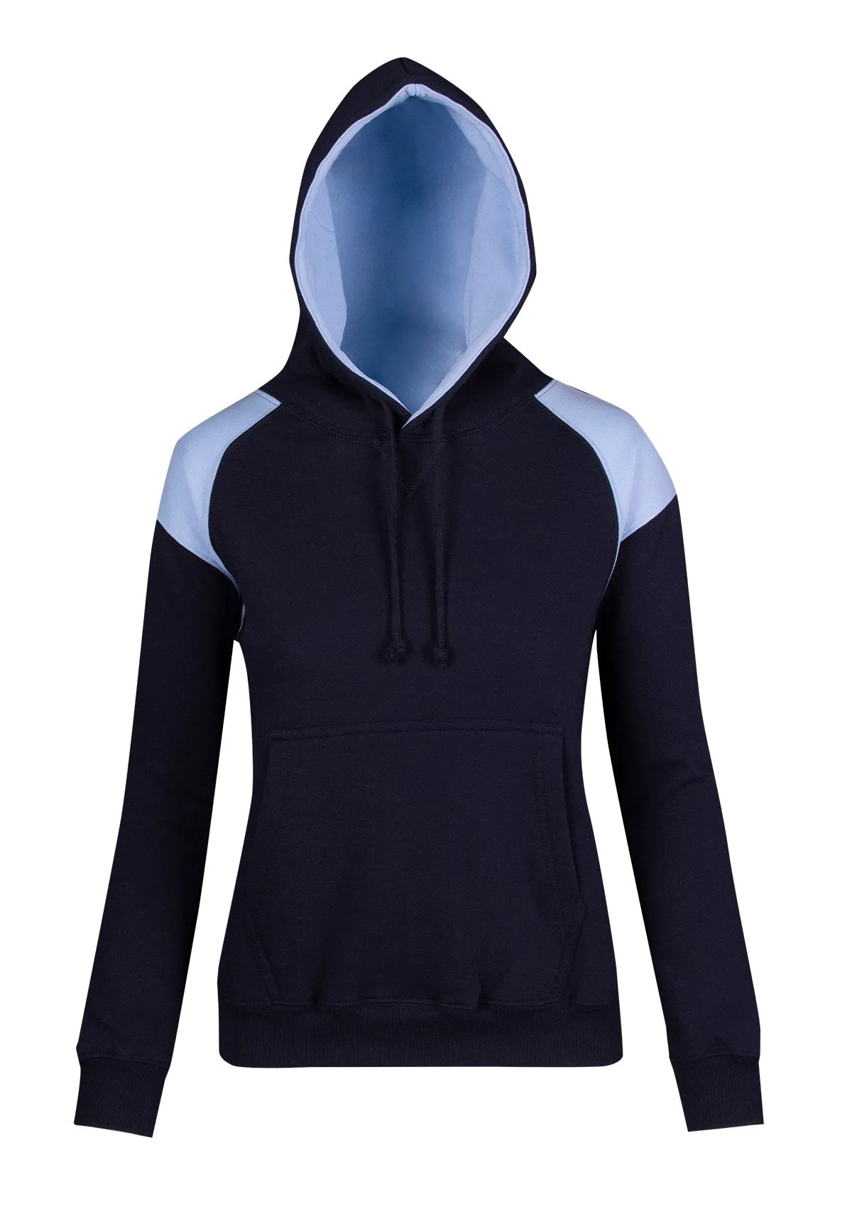 Ramo Ladies/Juniors Shoulder Contrast Panel Hoodie (F303UN)