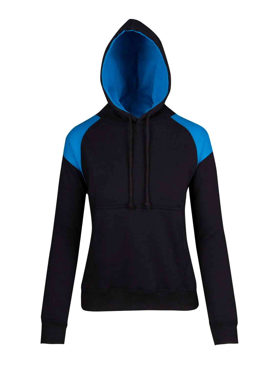 Ramo Ladies/Juniors Shoulder Contrast Panel Hoodie (F303UN)