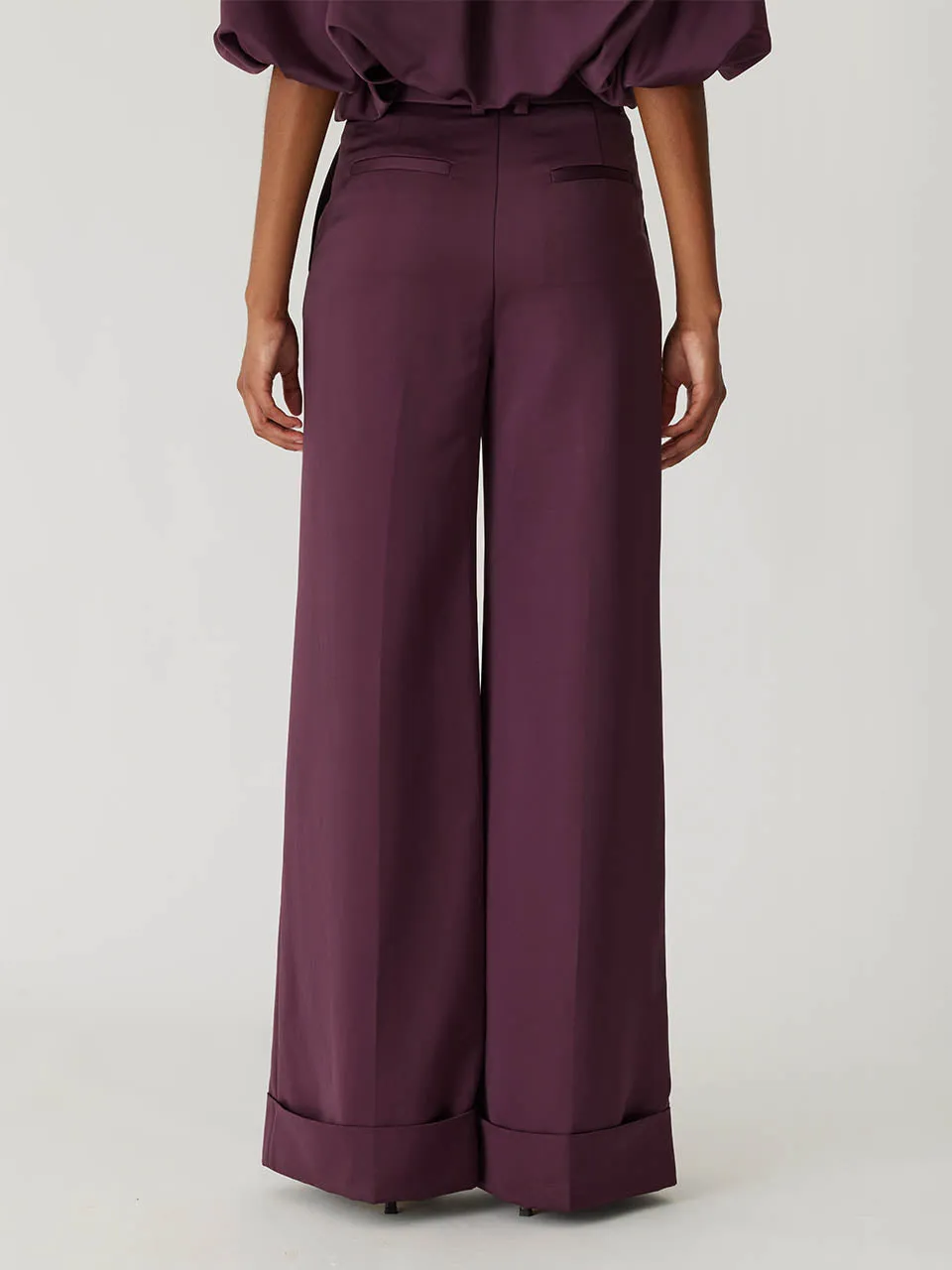 Techy Sateen Wide Leg Pant