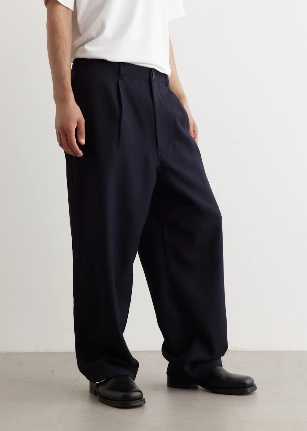 Wide Wool Pants