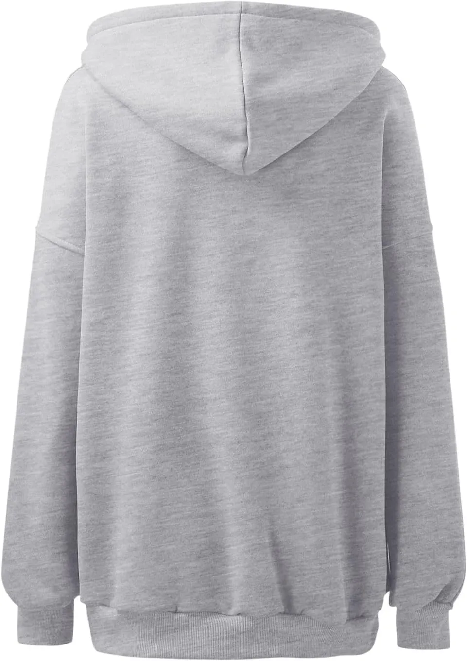 Womens Oversized Hoodies V Neck Sweatshirts Casual Oversized Long Sleeve Fleece Tops Comfy Preppy Hooded Pullovers
